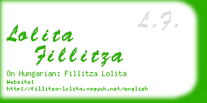 lolita fillitza business card